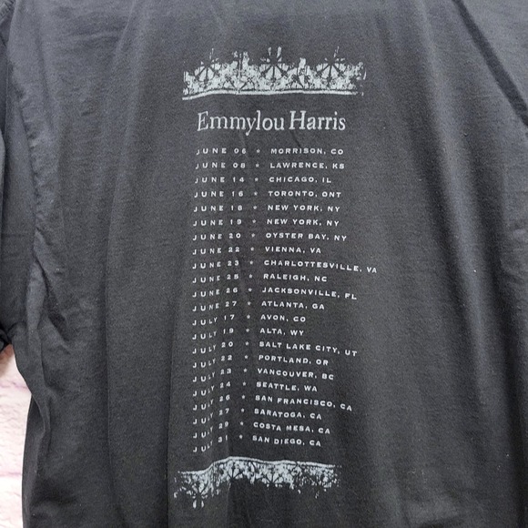 Emmylou Harris All I Intended To Be‎ Music Tour Dates Tshirt Size M 2008 Black - Picture 5 of 8